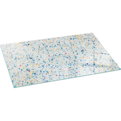 Glasplatte für Kaminofen Sicherheitsglas Schutzplatte Glasbodenplatte für Kamin Hitzeschutz für Kamin Funken Abstraktes Strukturmuster 120x60 cm