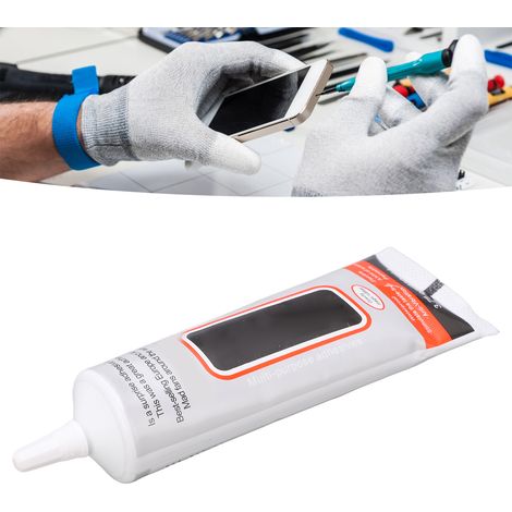 Adhésif B7000 pour la réparation, l'embellissement et la pose de strass de téléphones portables, bricolage adhésif à séchage rapide pour métal, verre, bois, caoutchouc et PVC (110 ml) (1/5)