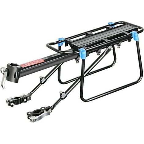 Vélo Porte Bagage, Porte vélos réglable, Charge maximale 75 KG, Alliage d'aluminium Vélo Racks avec, Installation Rapide avec réflecteur (1/4)