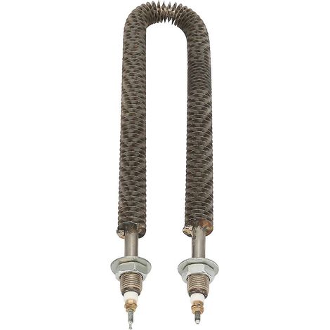 Tube chauffant électrique à ailettes en inox, type U, 220V 1000W, résistance industrielle (1/5)