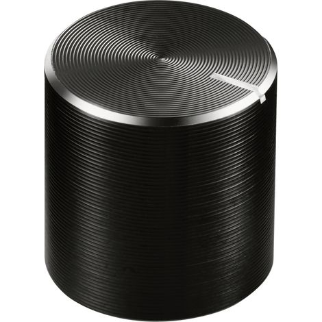 TRU COMPONENTS TC-11613916 Tête de bouton rotatif avec marquage noir (Ø x H) 13 mm x 13 mm aluminium