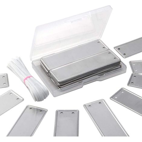 100 étiquettes de marquage végétal étanches en aluminium avec fil (1/5)