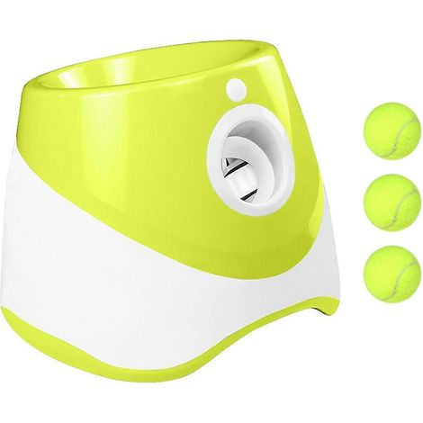 Automatischer Tennisballwerfer für Hunde, Haustier-Jagdspielzeug, interaktive Mini-Tennisballwerfermaschine, wiederaufladbar. (1/5)