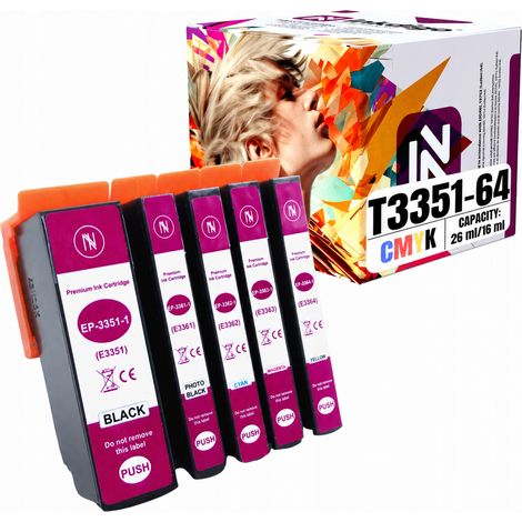 Inkdigo T3351-T3364 Tinte kompatibel mit Epson Expression Premium XP-530 TÜV-zertifiziert (1/5)