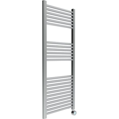 Scaldasalviette in acciaio colore cromo modello elettrico con display 120 x 50 cm Ercos ELETTRA ASOPSD930005001200 Cromo (1/4)
