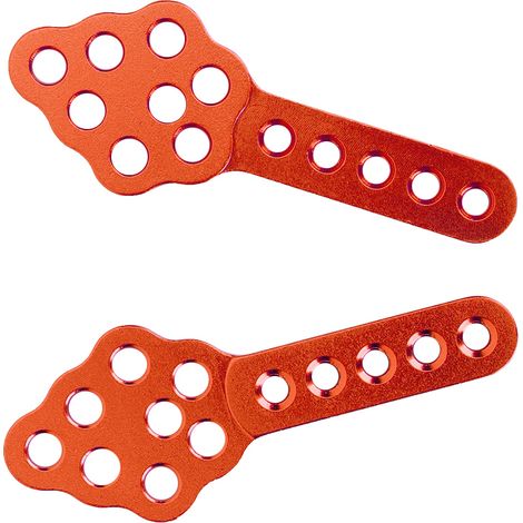 2 pièces Support d'Amortisseur Réglable en Hauteur et Angle pour Voiture RC Crawler 1/10 (Rouge) (1/5)