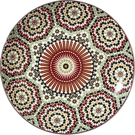 Lot de 6 Assiettes à Dessert "Zahra" 20cm Multicolore (1/4)