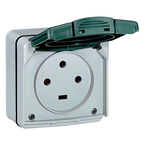 Legrand Plexo presa elettrica impermeabile grigia 90x90 mm