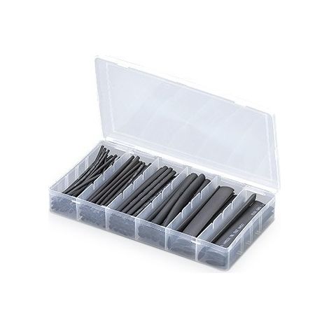 Schrumpfschlauch-Kit 10cm Schwarz 100 Stk
