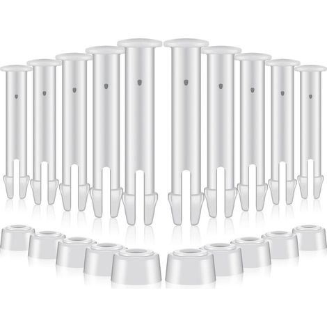 Lot de 12 goupilles de joint de piscine en plastique et joints en caoutchouc, pour piscines hors sol Intex 4,5 m à 7,1 m, série 28270-28272 (12pcs,S,5.5 cm)