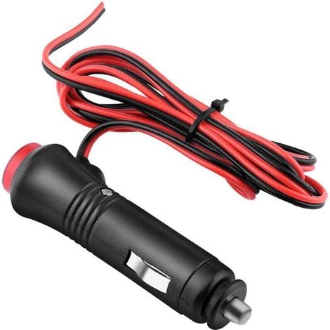 Zigarettenanzünderbuchse, 12V-24V-Zigarettenanzünderstecker-Adapter mit Kontrollleuchte und Schalterknopf, 12V-Zigarettenanzünderbuchse + 12V-Zigarettenanzünderstecker + Zigarettenanzünderstecker (1/4)
