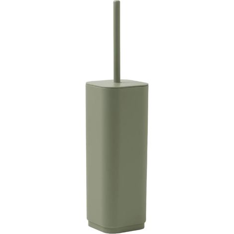 PORTA SCOPINO WC DA APPOGGIO IN RESINE TERMOPLASTICHE RICICLATE MODELLO EKOPLA' - DIM. CM (LXPXH): 9X9X38,8 - VERDE SALVIA  - GDY