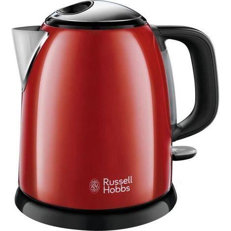 Bouilloire Compacte Rouge - RUSSELL HOBBS 24992-70 - Capacité 1L - Filtre Anti-Calcaire Amovible (1/10)