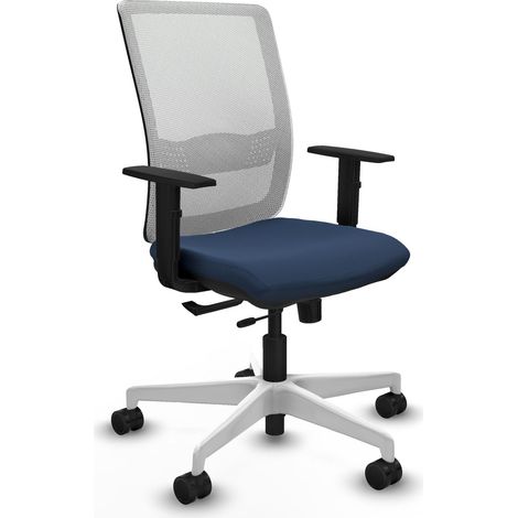 Chaise piqueras y crespo Haches blanc cuir synthétique soutien lombaire (1/2)