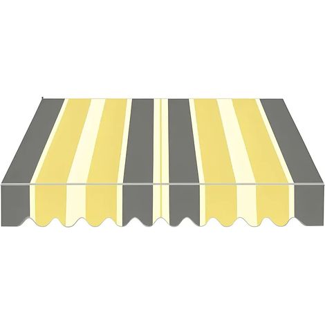 Tenda da Sole a Caduta 100x245 cm Balcone Alluminio Poliestere Giallo (1/2)