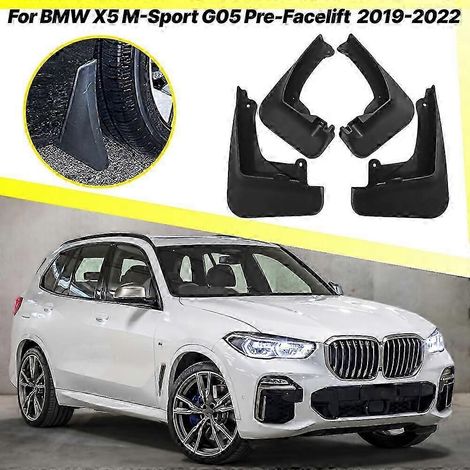Bavettes garde-boue avant et arrière 4 pièces de haute qualité, compatibles avec BMW X5 G05 M Sport 2019, 2020 et 2021 (1/2)