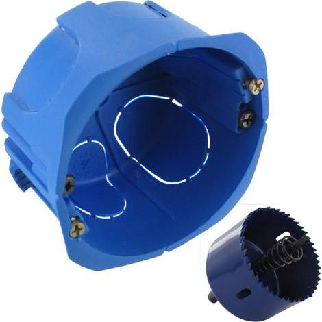 Lot de 300 Blue Box D67 prof40mm + 1 scie-cloche BLM 613409
