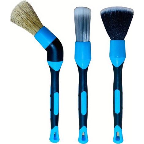 Premium 3-Piece Car Wash Brush Set — Multifunctional Brushes for Car Cleaning and Detailing (1/5)