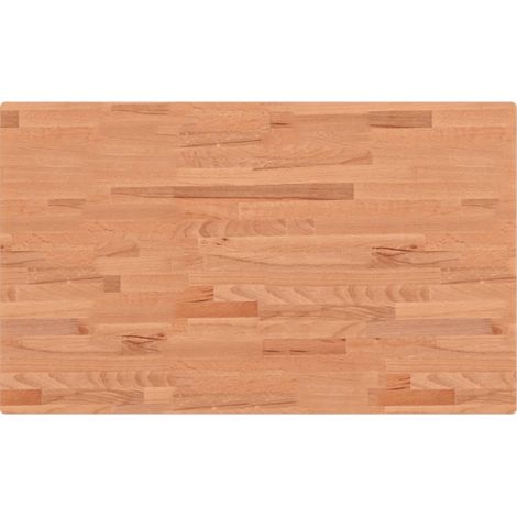Comptoir de salle de bain 100x60x2,5 cm bois massif de hêtre