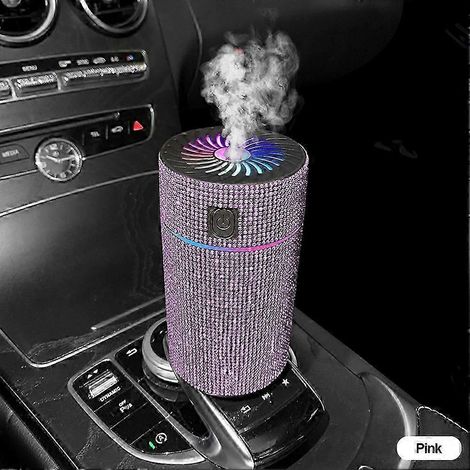 Diffuseur d'air de luxe pour voiture avec humidificateur et lumière LED, purificateur d'air et diffuseur d'aromathérapie, accessoires auto (1/5)