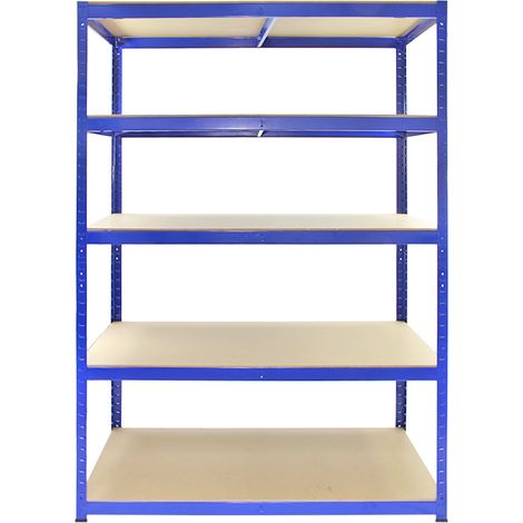 Monster Racking T-Rax Strong Storage Shelves, Blue, 120cm W, 60cm (1/5)