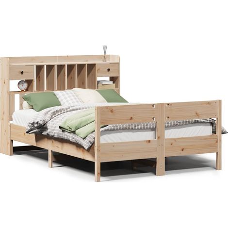 Maison Exclusive - Letto Libreria senza Materasso 135x190 cm in Legno di Pino