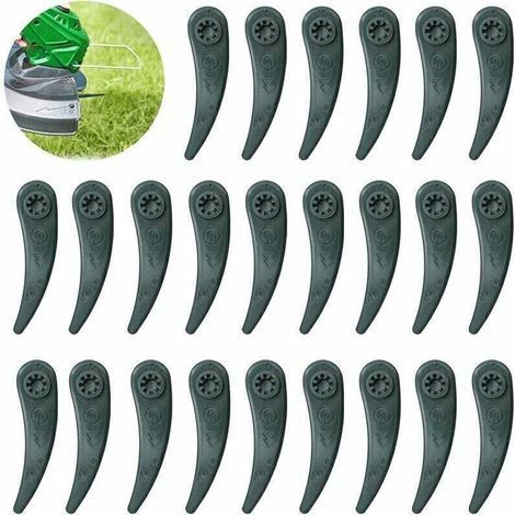 Lot de 24 Lames de Rechange pour Taille-Bordures Électrique, Compatible avec Modèles Bosch Art23-18LI et Art26-18LIT (1/5)