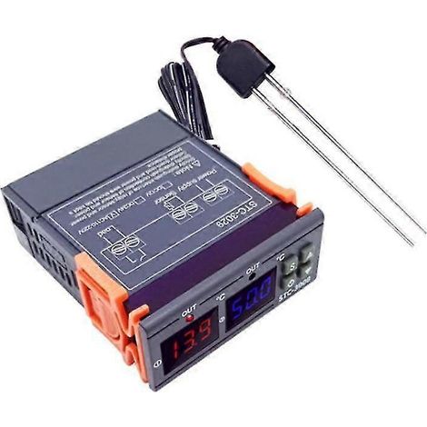 Contrôleur d'humidité STC-3029 (2024) : module de capteur d'humidité du sol pour le jardinage et l'agriculture (110-220 V CA). (1/5)