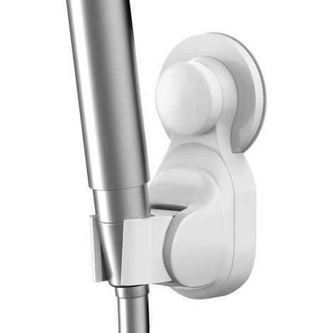Ventouse Support de Douche Reglable Sans Percage, Support de Douchette Ventouse Orientable, Ventouse Support Mural Douchette Douche Salle de Bain, Support de Pommeau de Douche (1/5)