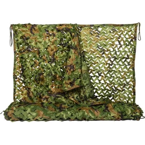 1 Filet de camouflage, 4x5 m, polyester léger, pour chasse, jardin, décoration (1/5)