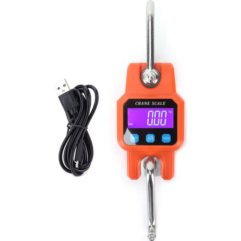 WH-C06 Balance suspendue numérique rechargeable Mini grue Crochet électronique pour la maison (Orange)