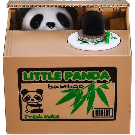 Panda-Sparschwein, Sparschwein für Kinder, Sparschwein mit automatischer Geldausgabe (mit englischer Sprachausgabe), Kreatives Geschenk (1/5)