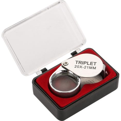 Loupe de poche pliable portable 20X pour la vérification et la lecture de bijoux (1/5)