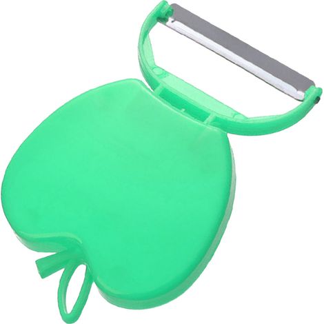 Éplucheur de pommes de terre en forme de pomme, pliable et facile à utiliser. Éplucheur de poires polyvalent pour légumes, fruits et légumes. Idéal pour la cuisine, la maison et les espaces verts. (1/5)