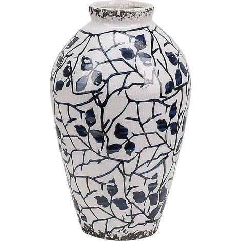 Flower Vase MALLIA Stoneware 20 cm White (1/5)