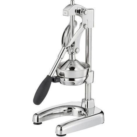 Presse-agrumes manuel acier inoxydable presse-agrumes à la main pour 25 % de jus en plus faible effort presse-fruits professionnel 22,5 x 19,5 x 43,5 cm, chromé (1/5)