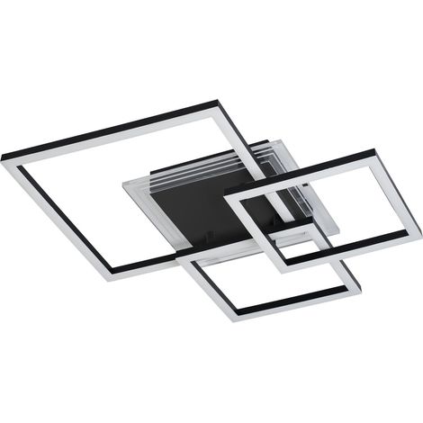 Plafoniera LED Rabalux Ottavia 40W 3000K nero/bianco 50cm (1/5)