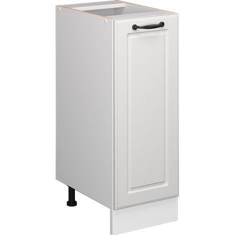 Armadio cucina dispensa alto R-Line, Bianco casa di campagna, 30 cm senza piano di lavoro, Vicco