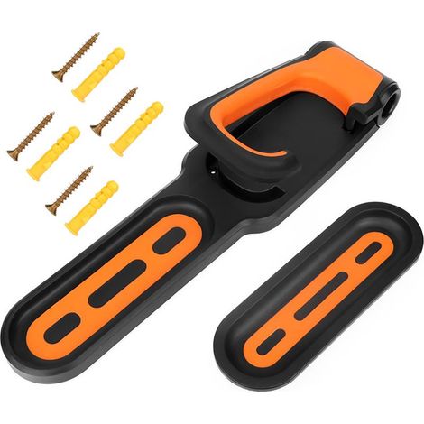 Support mural Vertical pour vélo, opération Simple, support de rangement pratique pour Garages, noir Orange (1/5)
