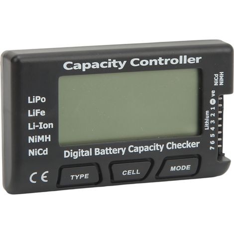 Contrôleur de capacité de batterie, testeur de tension, affichage numérique, pour batteries Li-ion, NiCd et NiMH (1/5)