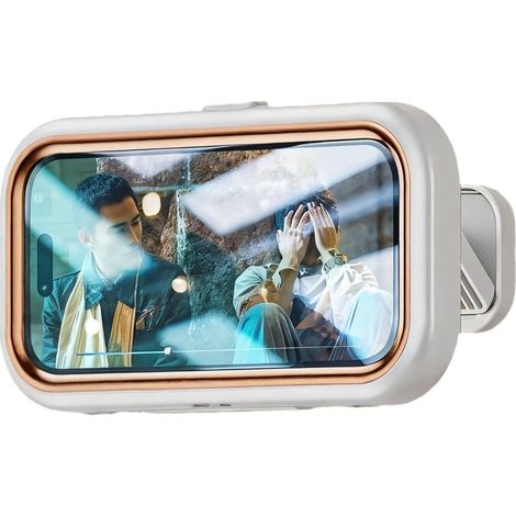 Support Téléphone Douche Étanche, Rotation 360°, Antibuée & Tactile HD - Pour Salle de Bain et Cuisine (1/5)