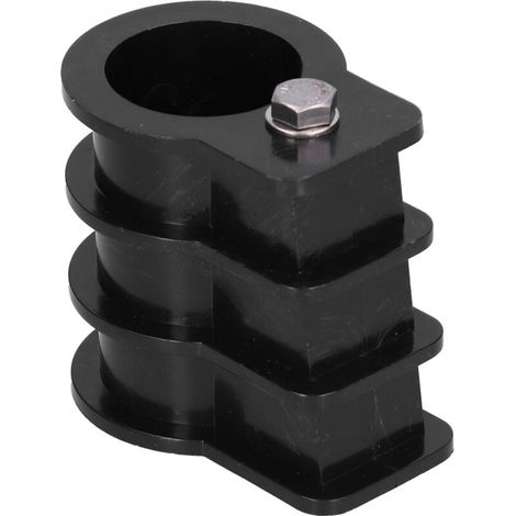Attache de Escalier pour Piscine Pièce Emboîtée Plastique Antidérapante Noir 130g 9x8x8cm (1/4)