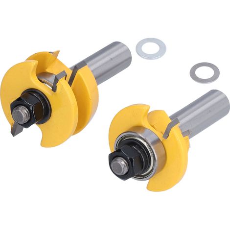 Set mit 2 1/2-Zoll-Metallfräsern, Holzschneidmessern, Holzbearbeitungswerkzeugset, Kantenschärfen, professionellem Fräsen. (1/5)