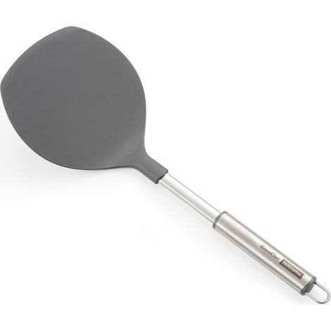 Tescoma - 428305, GrandChef, Paletta da Cucina per Omelette, Flessibile, Nylon e Acciaio Inossidabile, con Gancio, 38.5 cm, Grigia (1/2)