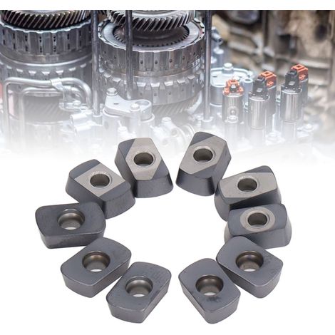 10 plaquettes de coupe CNC en carbure, porte-fraises indexables en carbure revêtu, outils de coupe pour tours à métaux EPNW0603TN-B (1/5)