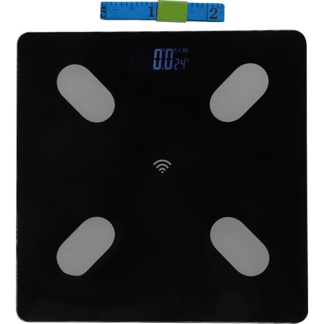 Pèse-personne intelligent Bluetooth pour adultes, balance de santé corporelle, suivi de masse graisseuse, usage domestique. (1/5)