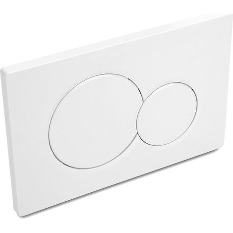 Panneau de commande de chasse d'eau - Blanc - Chrome (1/5)