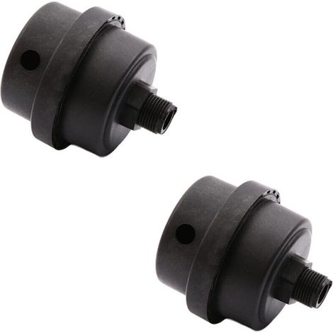 2er-Pack Schalldämpferfilter aus Kunststoff für Luftkompressoren, Gebläse, Luftkompressoren und Kessel (1/4 Zoll), Lefou (1/4)