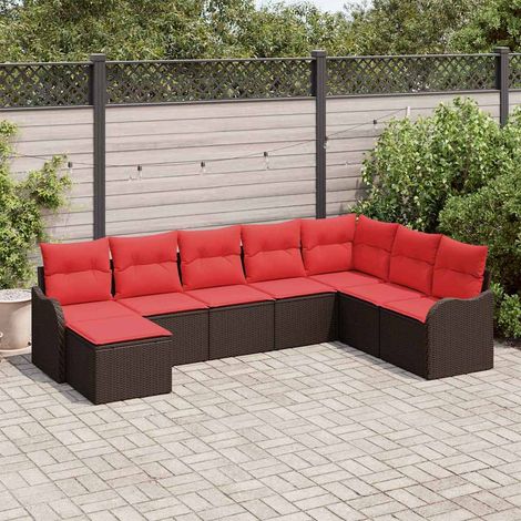 Teenpull – Gartensofa-set Braun Poly-Rattan (1/5)