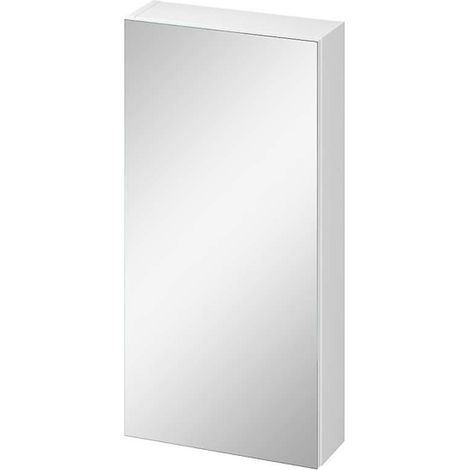 Cersanit City - Spiegelschrank, 80x40x14 cm, 1 Tür, Scharniere links/rechts, weiß S584-022-DSM